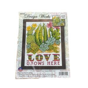 Design Works 9" x 12" Cactus Love #3245 Counted Cross Stitch Kit
